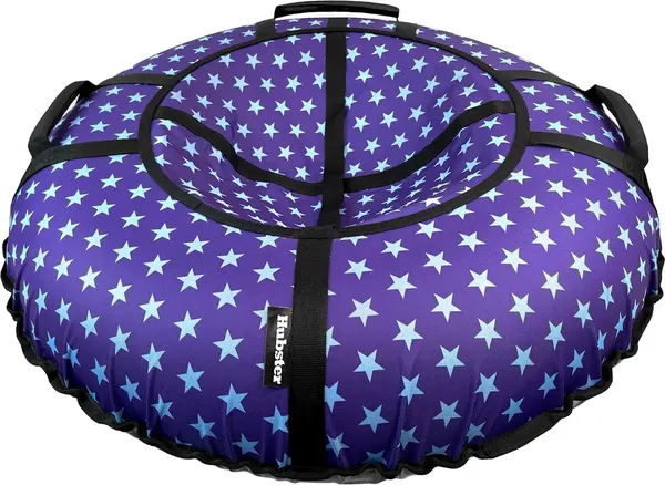 Изображение товара Тюбинг-ватрушка Hubster SnowDream Glamour S Звезды фиолетовые 100см / во9153-2