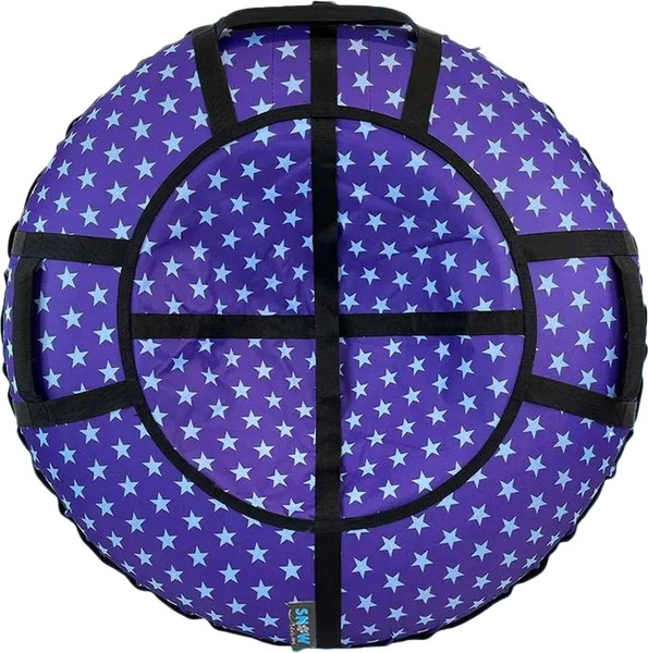 Изображение товара Тюбинг-ватрушка Hubster SnowDream Glamour S Звезды фиолетовые 100см / во9153-2
