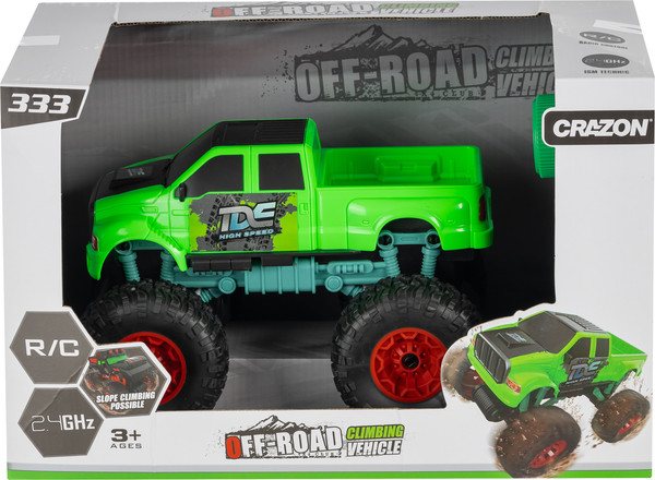 Изображение товара Радиоуправляемая игрушка Labalu Джип с большими колесами / 333-23162A (зеленый)