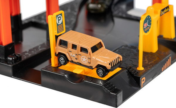 Изображение товара Паркинг игрушечный Labalu 3-уровневый с дорогой и автомобилями / P9488A-1 (желтый, 2 машинки)