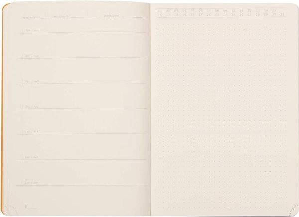 Изображение товара Еженедельник Rhodia Rhodiarama Perpetual / 117194C (64л, мандариновый)