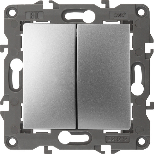 Изображение товара Выключатель ЭРА Elegance 14-1112-03 / Б0065277 (алюминий)