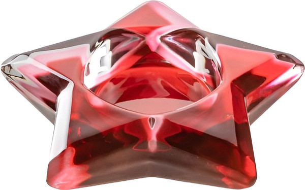 Изображение товара Подсвечник Glaskoch Auentico. Звезда / 039967 (красный)