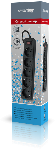 Изображение товара Сетевой фильтр SmartBuy SBSP-18-K