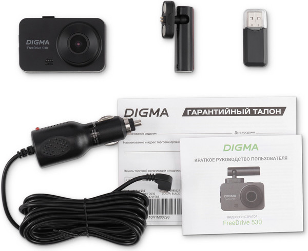 Изображение товара Автомобильный видеорегистратор Digma FreeDrive 530 / FD530 (черный)