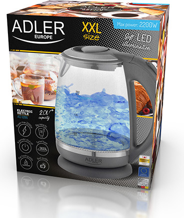 Изображение товара Электрочайник Adler AD 1286 (серый)