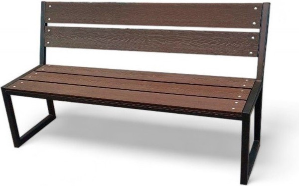 Изображение товара Скамья садовая СтальСнабДизайн Паркер из ДПК
