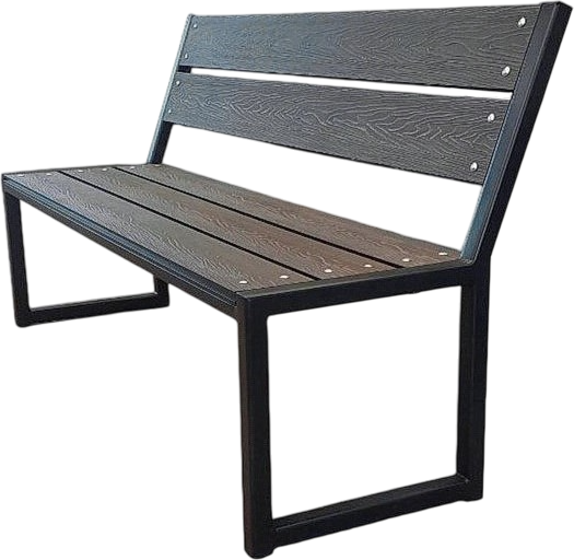 Изображение товара Скамья садовая СтальСнабДизайн Паркер из ДПК