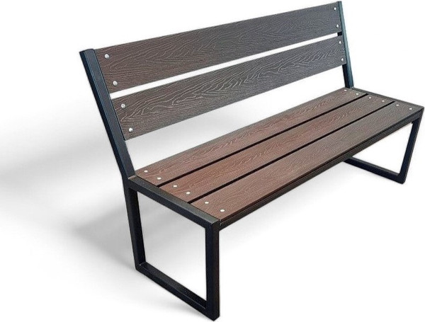 Изображение товара Скамья садовая СтальСнабДизайн Паркер из ДПК