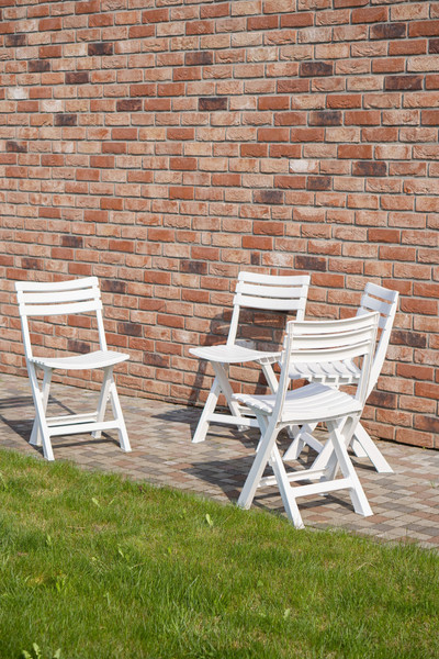 Изображение товара Комплект стульев садовых Ipae Progarden Birki / BIR80CBI-4 (4шт, белый)