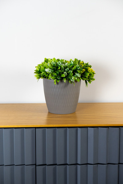 Изображение товара Кашпо Stefanplast Liberty / 87184 (каменно-серый)