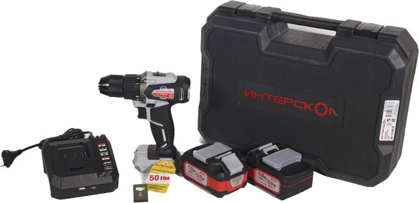 Изображение товара Аккумуляторная дрель-шуруповерт Интерскол ДА-13/36В (851.2.2.70)