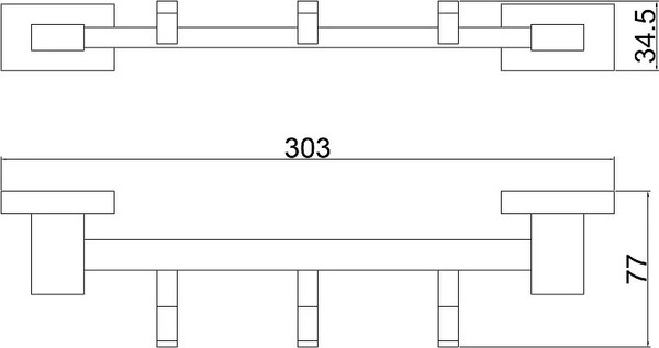 Изображение товара Крючок для ванной Belz B90315-3 (3шт)