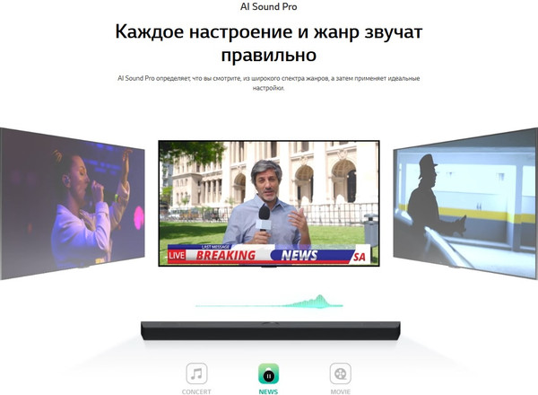 Изображение товара Звуковая панель (саундбар) LG S60TR (черный)