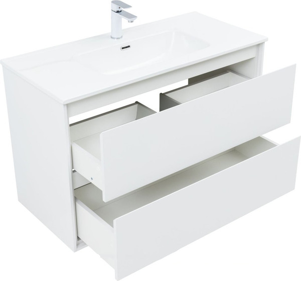 Изображение товара Тумба под умывальник Aquanet Милан 100 / 336370 (белый глянец)