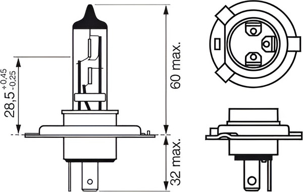 Изображение товара Комплект автомобильных ламп Bosch 1987301430