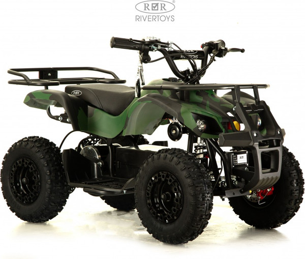Изображение товара Детский квадроцикл RiverToys Anri Камуфляж (зеленый)