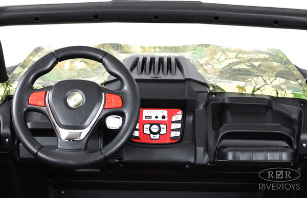 Изображение товара Детский автомобиль RiverToys Buggy Камуфляж P333PP (зеленый)