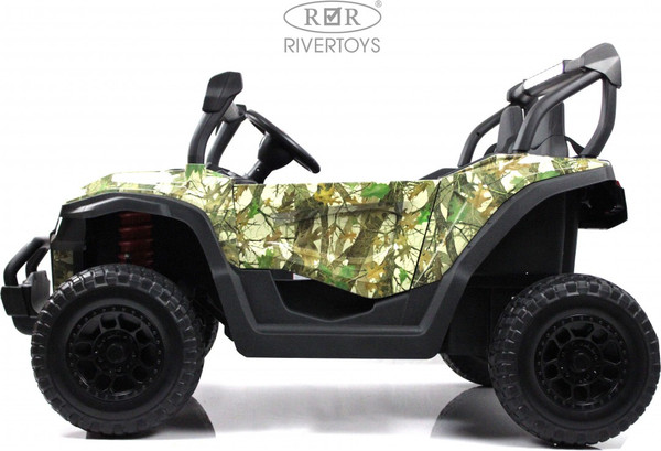 Изображение товара Детский автомобиль RiverToys Buggy Камуфляж P333PP (зеленый)
