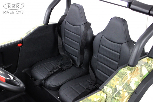 Изображение товара Детский автомобиль RiverToys Buggy Камуфляж P333PP (зеленый)