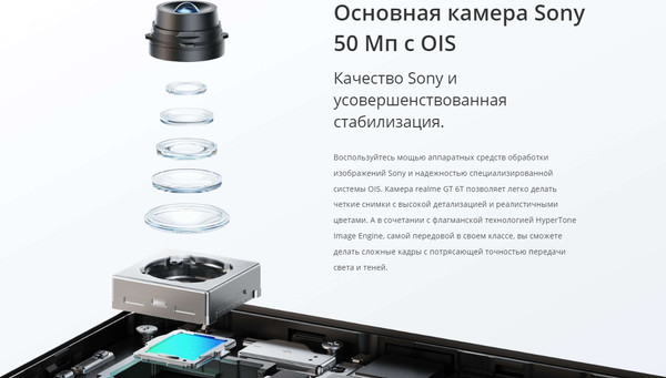 Изображение товара Смартфон Realme GT 6T 8GB/256GB / RMX3853 (зеленый туман)