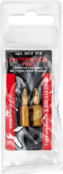 Изображение товара Набор бит Интерскол Pro Pozidriv РZ1 25мм (0410.018)
