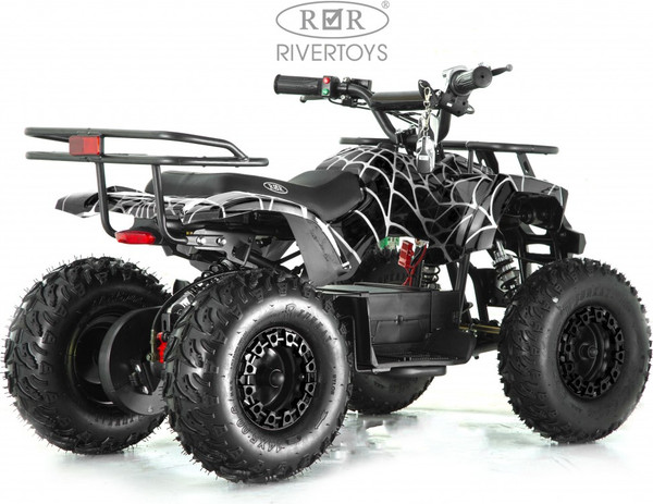 Изображение товара Детский квадроцикл RiverToys Tiki Lux Spider (черный)