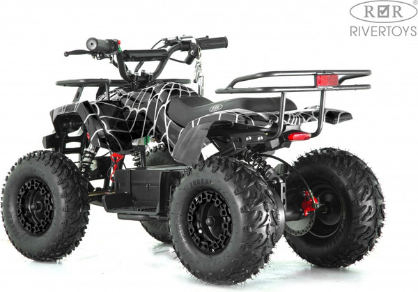 Изображение товара Детский квадроцикл RiverToys Tiki Lux Spider (черный)