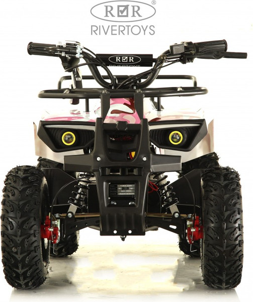 Изображение товара Детский квадроцикл RiverToys Tiki Lux Камуфляж (розовый)