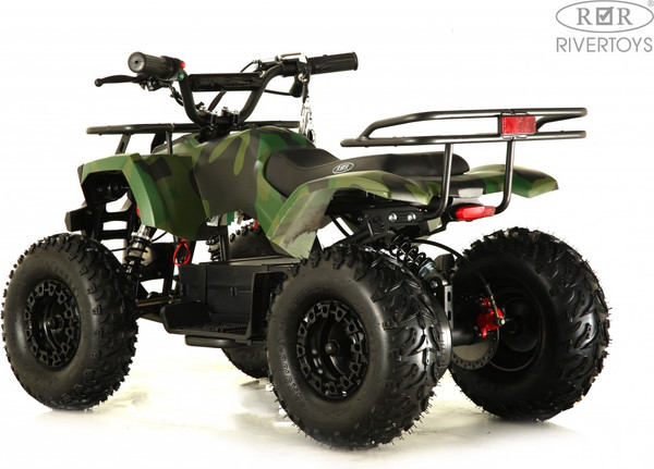 Изображение товара Детский квадроцикл RiverToys Tiki Lux Камуфляж (зеленый)