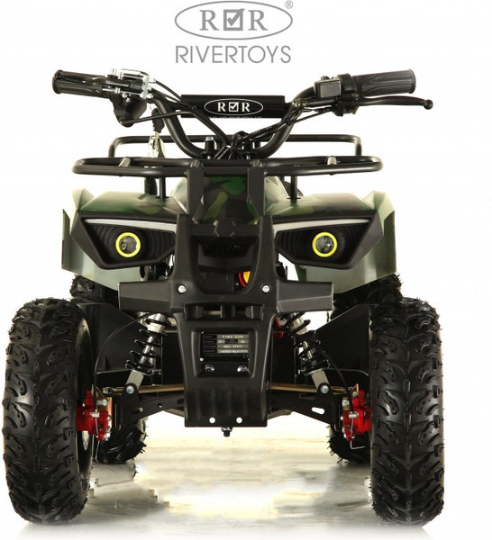 Изображение товара Детский квадроцикл RiverToys Tiki Lux Камуфляж (зеленый)