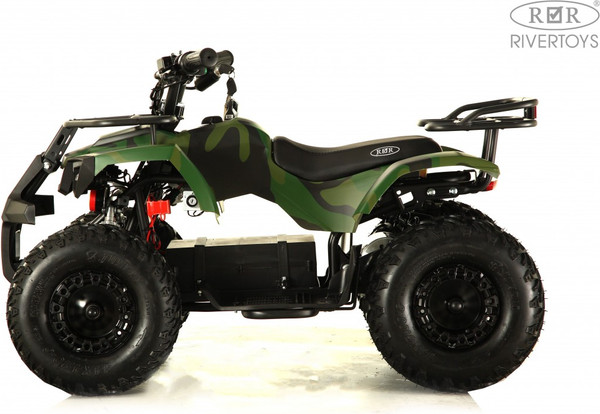 Изображение товара Детский квадроцикл RiverToys Tiki Lux Камуфляж (зеленый)