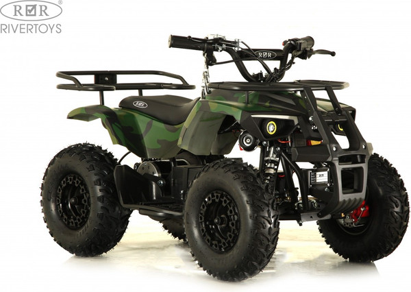 Изображение товара Детский квадроцикл RiverToys Tiki Lux Камуфляж (зеленый)