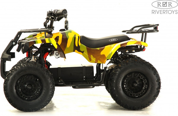 Изображение товара Детский квадроцикл RiverToys Tiki Lux Камуфляж (желтый)