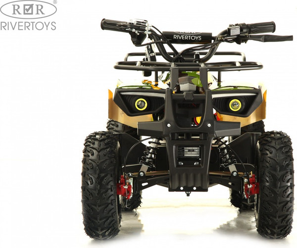 Изображение товара Детский квадроцикл RiverToys Tiki Lux Камуфляж (желтый)