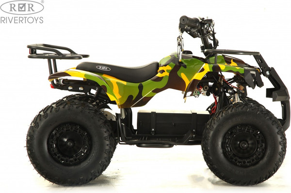 Изображение товара Детский квадроцикл RiverToys Tiki Lux Камуфляж (желтый)