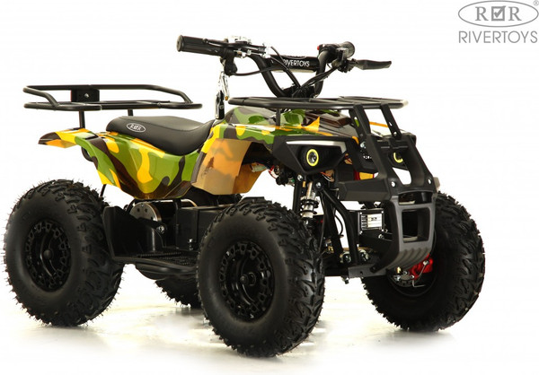 Изображение товара Детский квадроцикл RiverToys Tiki Lux Камуфляж (желтый)