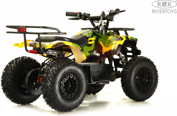 Изображение товара Детский квадроцикл RiverToys Tiki Lux Камуфляж (желтый)