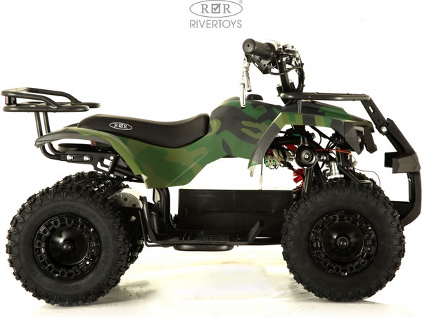 Изображение товара Детский квадроцикл RiverToys Tiki Камуфляж (зеленый)