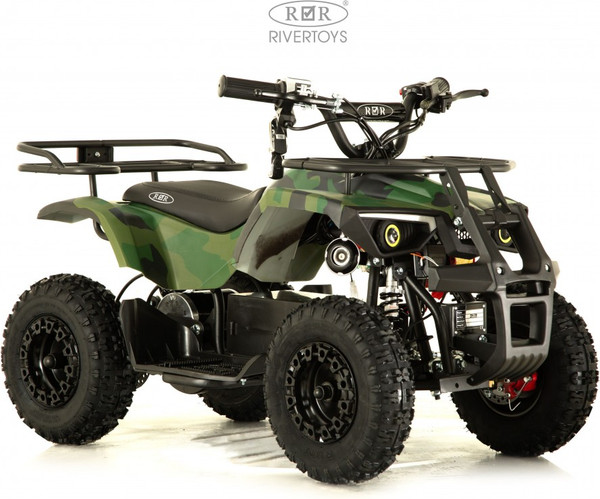 Изображение товара Детский квадроцикл RiverToys Tiki Камуфляж (зеленый)