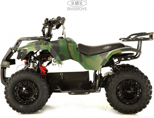 Изображение товара Детский квадроцикл RiverToys Tiki Камуфляж (зеленый)