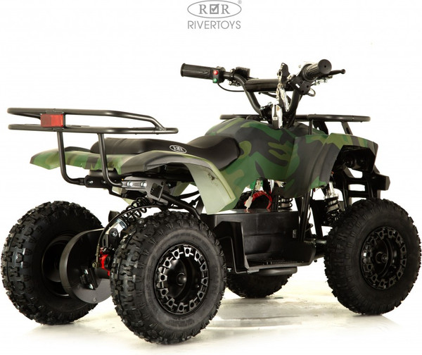 Изображение товара Детский квадроцикл RiverToys Tiki Камуфляж (зеленый)