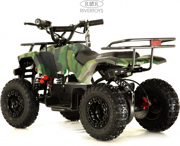 Изображение товара Детский квадроцикл RiverToys Tiki Камуфляж (зеленый)