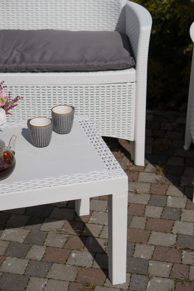 Изображение товара Комплект садовой мебели Ipae Progarden Jungle JUN06CBI (белый)