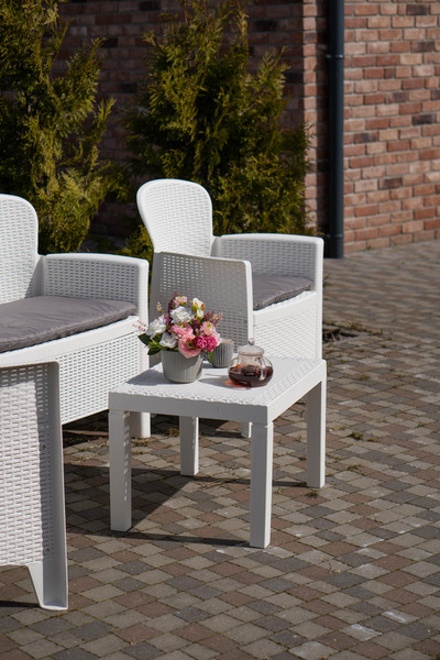 Изображение товара Комплект садовой мебели Ipae Progarden Jungle JUN06CBI (белый)