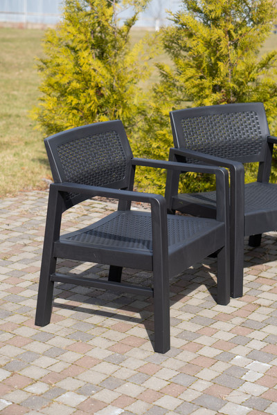 Изображение товара Комплект садовой мебели Ipae Progarden Kilimanjaro KIL08CCA (антрацит)