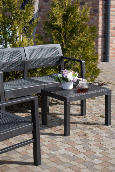 Изображение товара Комплект садовой мебели Ipae Progarden Kilimanjaro KIL08CCA (антрацит)