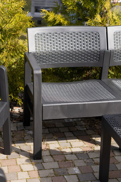 Изображение товара Комплект садовой мебели Ipae Progarden Kilimanjaro KIL08CCA (антрацит)