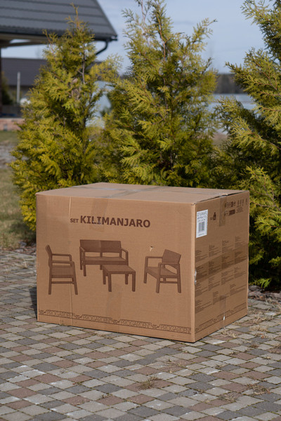 Изображение товара Комплект садовой мебели Ipae Progarden Kilimanjaro KIL08CCA (антрацит)