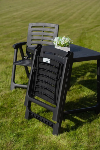 Изображение товара Комплект садовой мебели Ipae Progarden Pik Nik / PIK20CAN (антрацит)